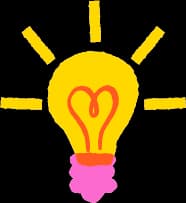 Hand-drawn light bulb