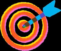 Hand-drawn target